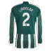 Manchester United Victor Lindelof #2 Replika Borta matchkläder 2023-24 Långa ärmar